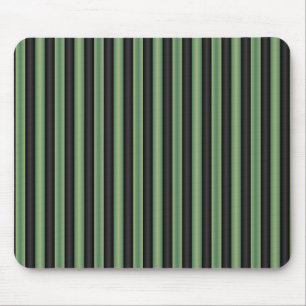 Tapis De Souris Style Vintage Olive Sage Vert noir 3D rayé