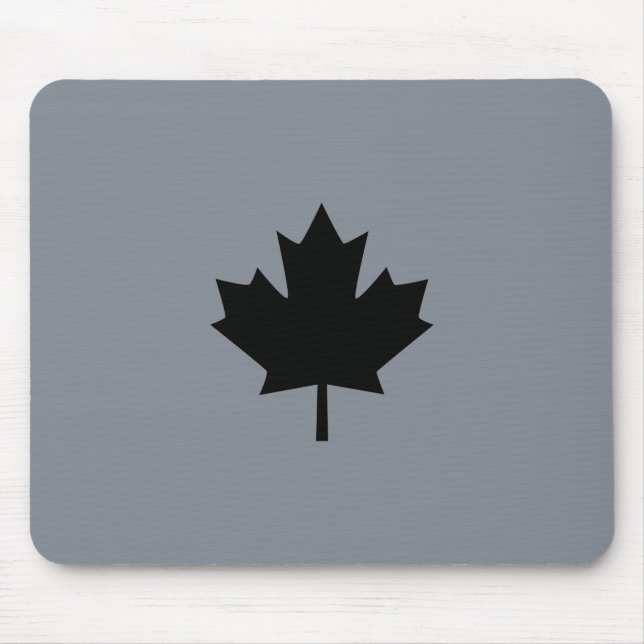 Tapis De Souris Stylish Canadian Black Maple Leaf (Devant)