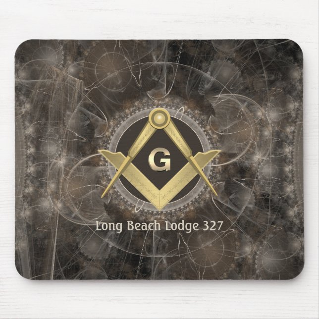 Tapis De Souris Stylish Masonic Monogrammed (Devant)