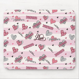 Tapis De Souris Stylish XOXO Valentine's Day Patterned