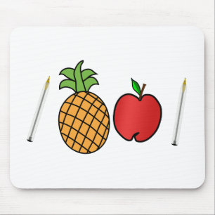 Tapis De Souris stylo de pomme d'ananas de stylo