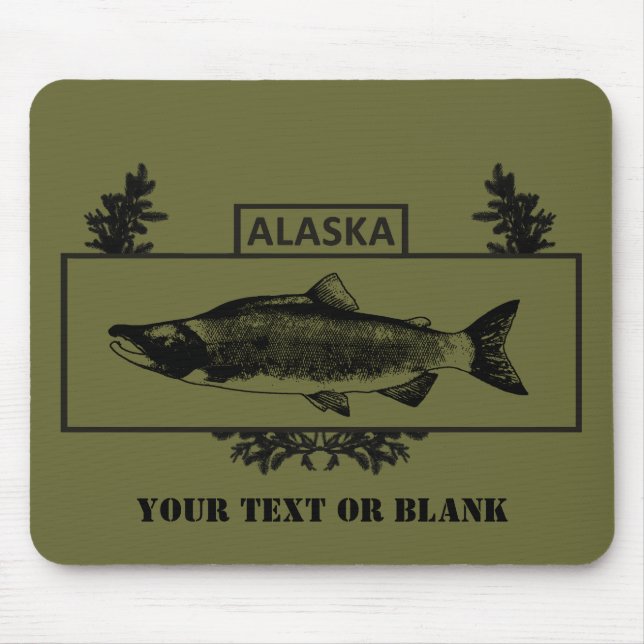 Tapis De Souris Subdued Alaska Combat Fisherman Badge (Devant)