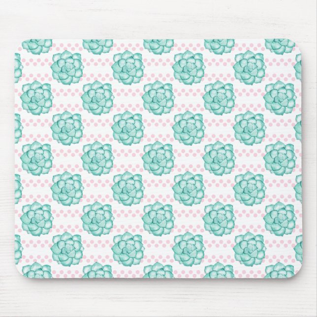 Tapis De Souris Succulent vert (Devant)