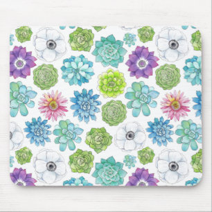 Tapis De Souris Succulents - multicolores -