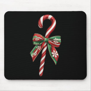 Tapis De Souris Sucre de canne Bow Christmas Peppermenthe Christma