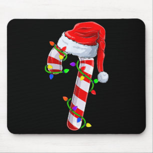 Tapis De Souris Sucre de canne Éclairage de Noël Famille Correspon