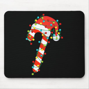 Tapis De Souris Sucre de canne Joyeux Et Lumières De Noël Hommes W
