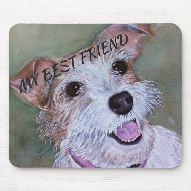 TAPIS DE SOURIS SUCRE JACK RUSSELL (Devant)
