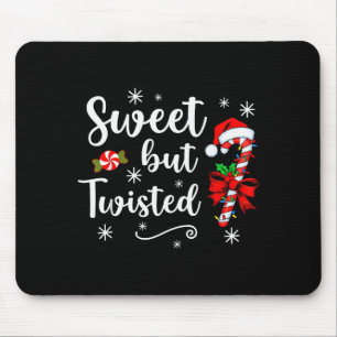 Tapis De Souris Sucré Mais Drôle De Noël Canne De Bonbon De Noël