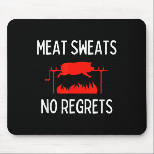 Tapis De Souris Sucres de viande Pas de Regret Chemise Drôle Porc