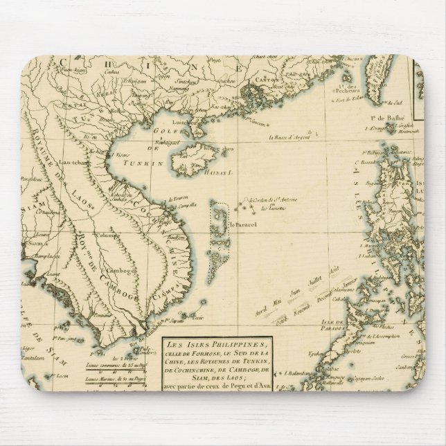 Tapis De Souris Sud de la Chine des Philippines, Formose | (Devant)