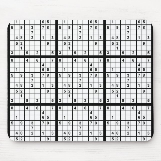 Tapis De Souris Sudoku (Devant)