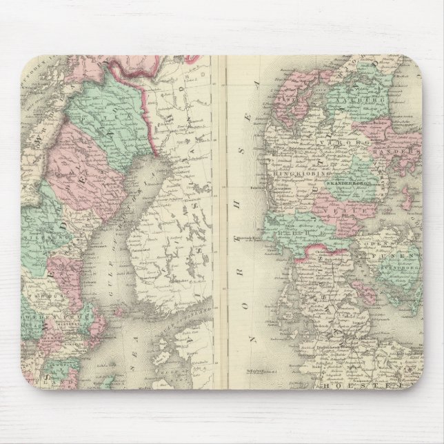Tapis De Souris Suède, Norvège et Danemark 2 (Devant)