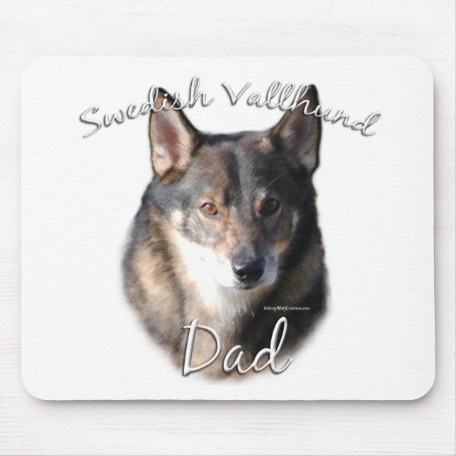 Tapis De Souris Suède Vallhund Dad 2 (Devant)