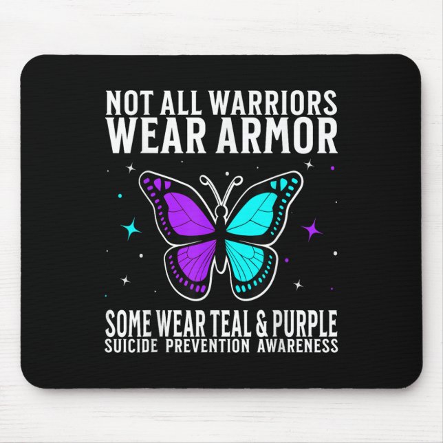 Tapis De Souris Suicide Awareness Warrior Suicide Prevention Aware (Devant)