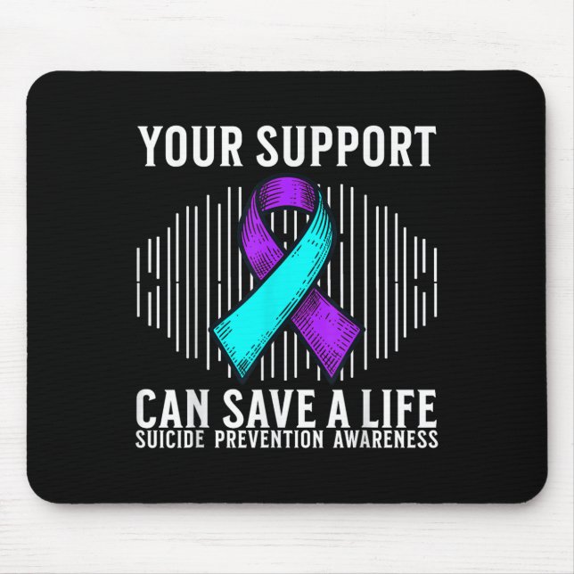 Tapis De Souris Suicide Awareness Warrior Suicide Prevention Aware (Devant)
