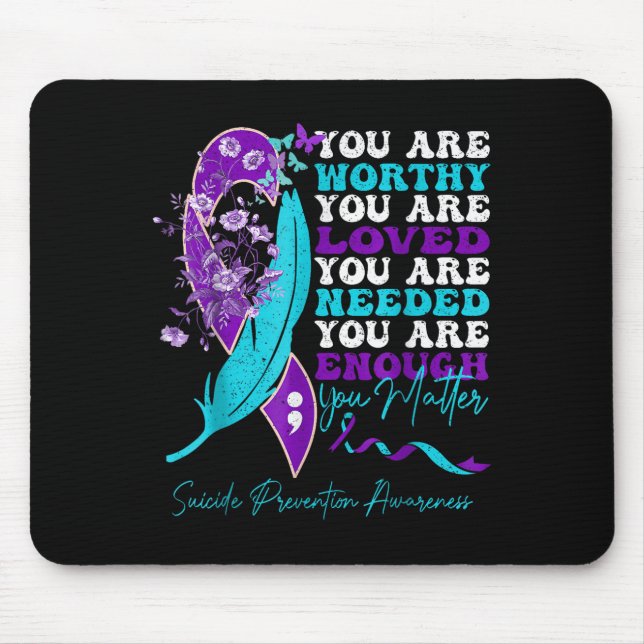 Tapis De Souris Suicide-prevention Awareness-sitive-motivational-s (Devant)