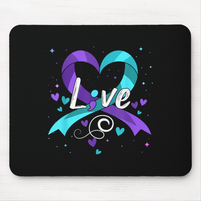 Tapis De Souris Suicide Prevention - Semicolon Suicide Awareness R (Devant)