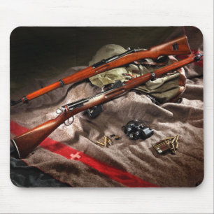 Tapis De Souris Suisse Schmidt Rubin 1889 et K31