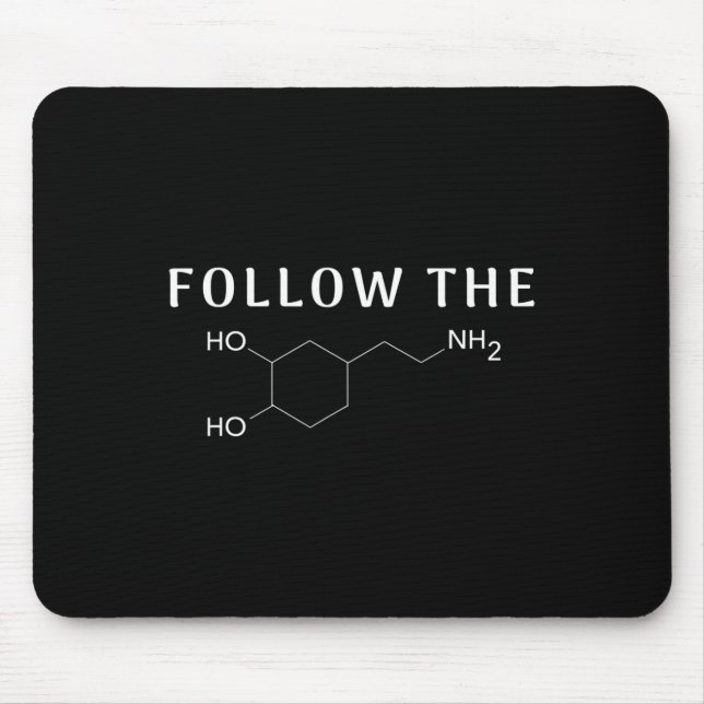 Tapis De Souris Suivez La Dopamine Chimique Structure Fun Science (Devant)