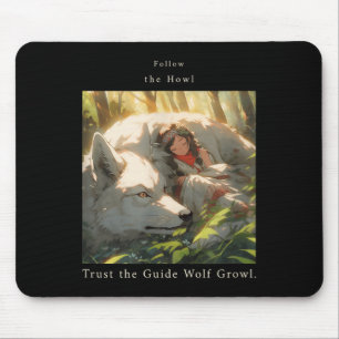 Tapis De Souris Suivez Le Hurlement, Faites Confiance Au Guide Lou