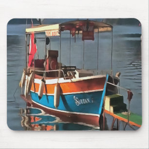 Tapis De Souris Sultan Taxi Bateau Marmaris Art Nautique