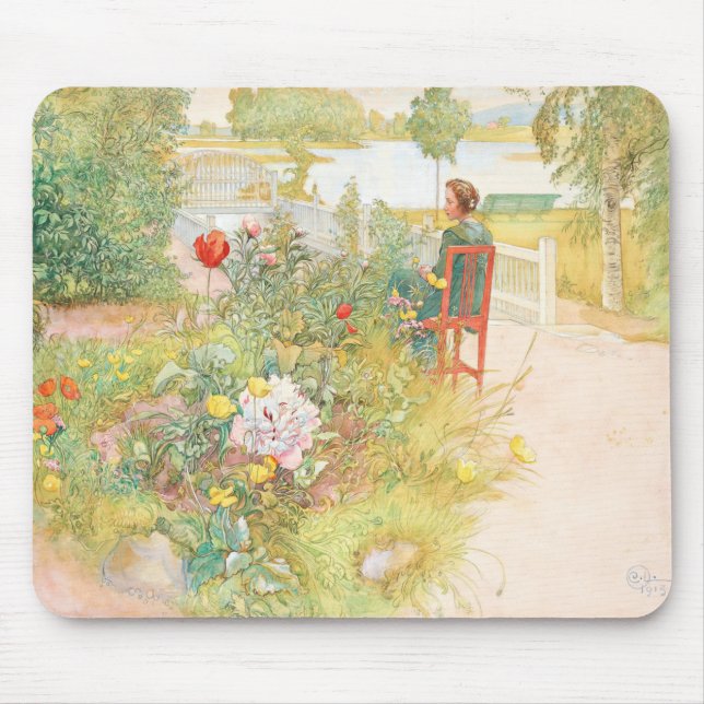 Tapis De Souris Summer In Sundborn By Carl Larsson (Devant)