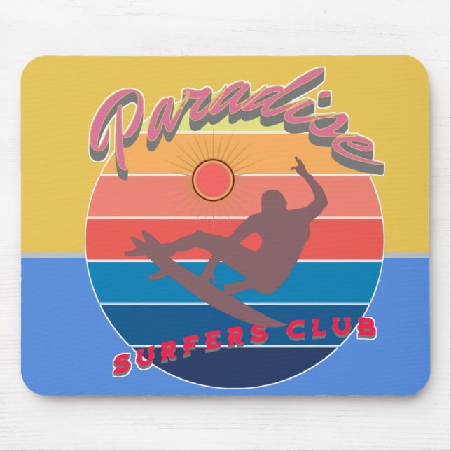 Tapis De Souris Summerfun surfing club-Beach weather (Devant)
