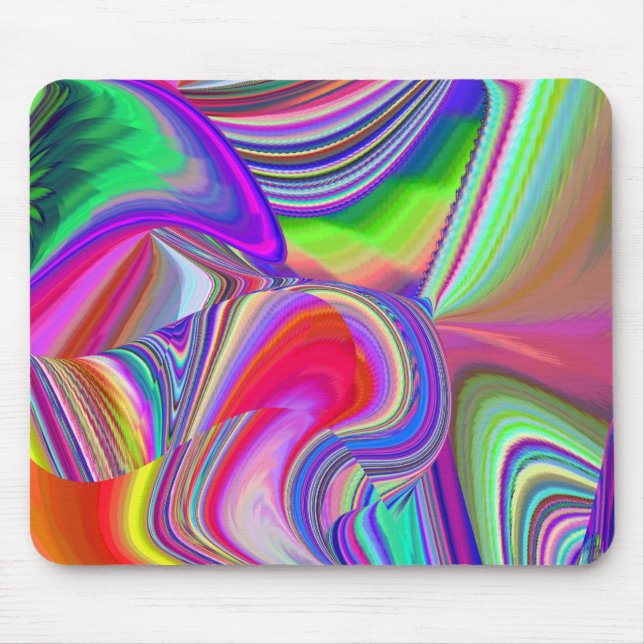 Tapis De Souris Summerrainbow, Rainbowart 3D Abstrait (Devant)