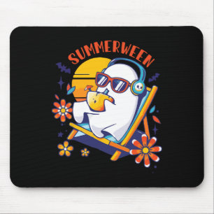 Tapis De Souris Summerween mignon Fantôme d'été Éffrayant Hallowee