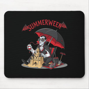 Tapis De Souris Summerween Plage Vampire Dracula Sandcastle Gothiq