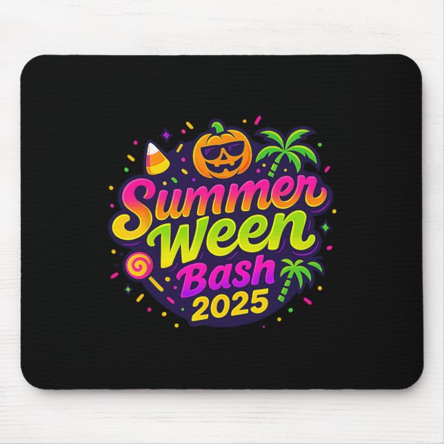 Tapis De Souris Summerween Sh 2025 Skeleton Beach Party Halloween (Devant)