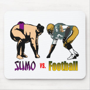 Tapis De Souris Sumo contre football Mousepad
