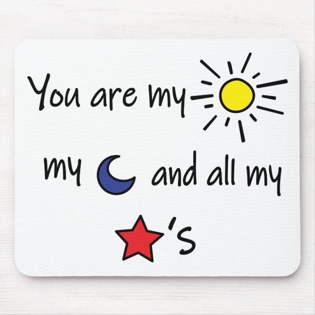 Tapis De Souris Sun-Moon-and-Stars (Devant)