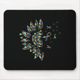 Tapis De Souris Sunflower Autism Puzzle Pièce Ruban Cool Prix