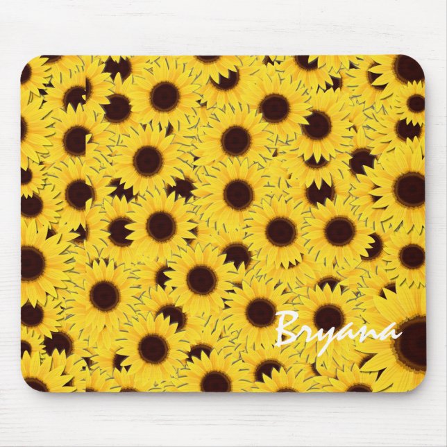 Tapis De Souris Sunflower Country Floral Ordinateur Souris (Devant)