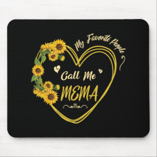 Tapis De Souris Sunflower Heart Happy Mes Favoris M'Appelent