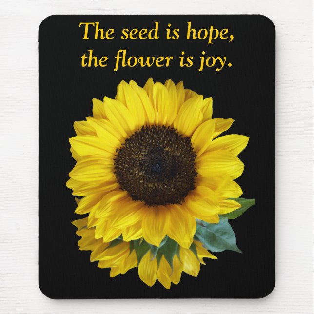Tapis De Souris Sunflower Hope & Joy Mousepad (Devant)