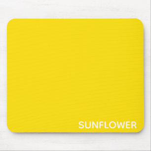 Tapis De Souris Sunflower jaune Nom de la couleur