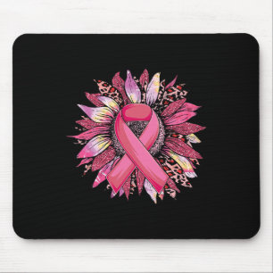 Tapis De Souris Sunflower rose Sensibilisation au cancer du sein l