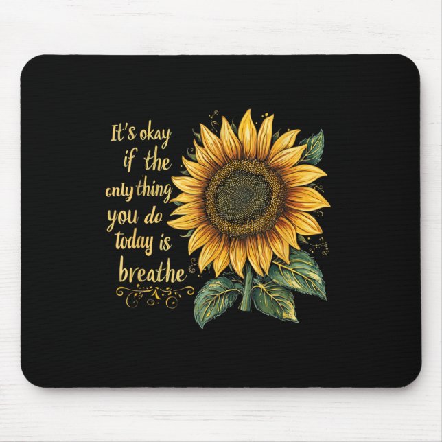 Tapis De Souris Sunflower Suicide Awareness  (Devant)