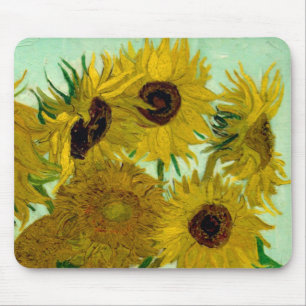 Tapis De Souris Sunflowers dans Vase Van Gogh Art
