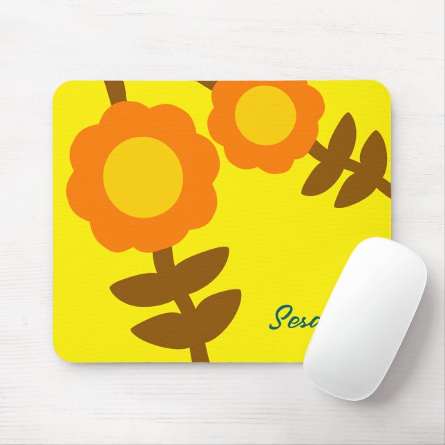 Tapis de souris Sunny Bloom (Avec souris)