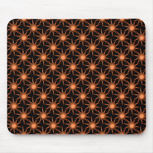 Tapis De Souris Suns Orange Lumineux Mousepad (Devant)