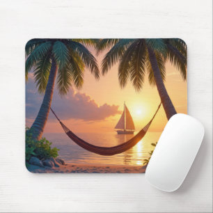 Tapis De Souris Sunset Paradise Hammock