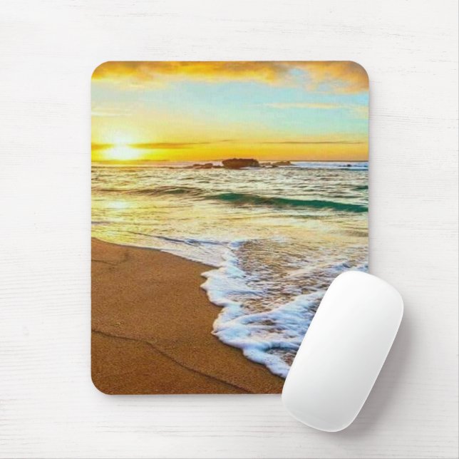 Tapis De Souris Sunset plage (Avec souris)