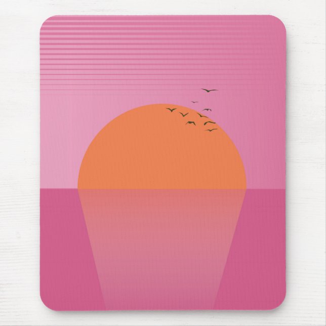 Tapis De Souris Sunset rétro (Devant)