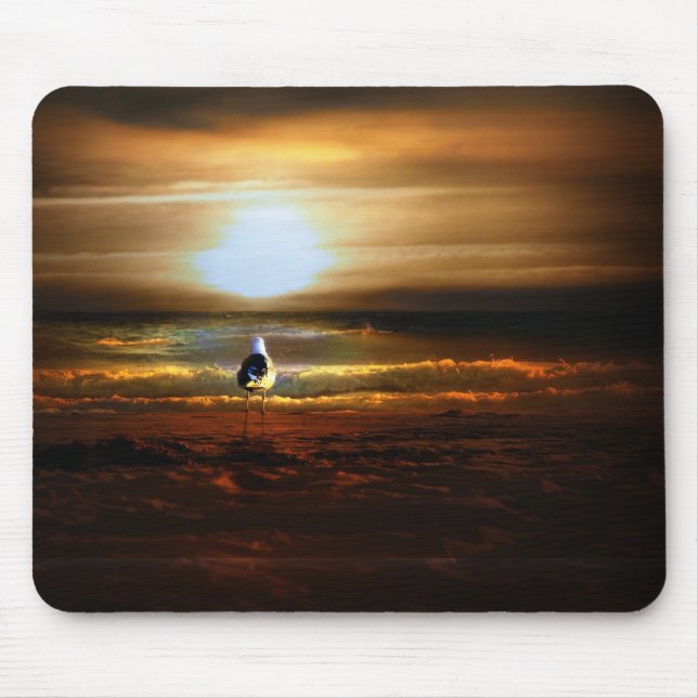 Tapis De Souris Sunset Seagull (Devant)