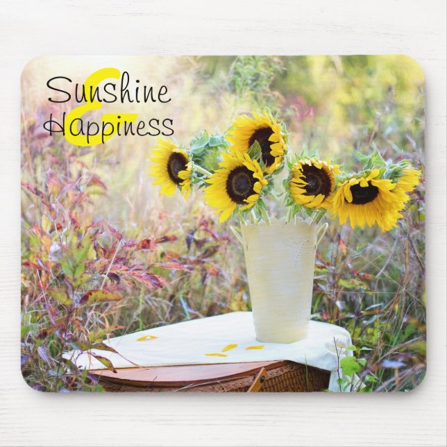 Tapis De Souris Sunshine & Bonheur Sunflower (Devant)