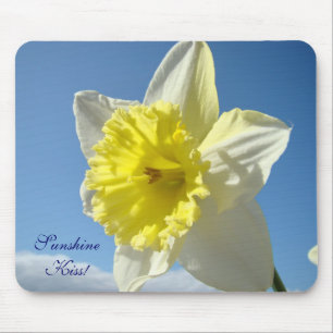 Tapis de souris Sunshine Kiss ! Jaune de printemps
